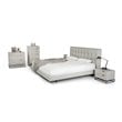 Limari Home Hera MDF Wood and Metal 3 Drawers Bedroom Dresser in Gray/Black