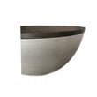 Limari Home Marie Round Concrete/Solid Wood Coffee Table in Gray/Brown Oak