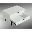 Limari Home Valencia Contemporary Wood Bedroom Nightstand in White Matte/Black