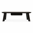 Limari Home Chadwick Wood/Stainless Steel Coffee Table in Ebony Black/Rosegold