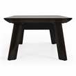 Limari Home Chadwick Wood/Stainless Steel Coffee Table in Ebony Black/Rosegold