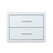 Limari Home Adan Modern MDF Wood and Steel Metal Bedroom Nightstand in White