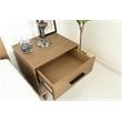 Limari Home Claire Contemporary Acacia Veneer Wood Nightstand in Natural Walnut