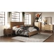 Limari Home Claire Contemporary Acacia Veneer Wood Nightstand in Natural Walnut