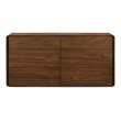 Limari Home Dustin Modern Veneer and Solid Wood Bedroom Dresser in Walnut