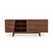 Limari Home Abelard Mid-Century Veneer and Solid Wood Bedroom Dresser in Walnut