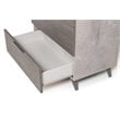 Limari Home Bronx 5-Drawer Modern Stainless Steel & Faux Concrete Chest in Gray