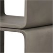 Limari Home Pickens Two Stacked Cube Modern Concrete Stone Shelf in Gray