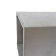 Limari Home Diaz Cube Modern Modular Concrete Stone End Table in Gray Finish