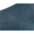 Limari Home Esteban Stitch Detail Eco-Leather & Metal Accent Chair in Blue
