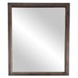 Limari Home Roger Rectangular Mid-Century Glass & Acacia wood Mirror in Brown