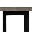 Limari Home Sharon Square Modern Concrete & Metal End Table in Gray/Black