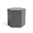 Limari Home Newmont Hexagonal Modern MDF Wood End Table in Light Gray Finish