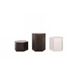 Limari Home Newmont Hexagonal Modern MDF Wood End Table in Dark Gray Finish