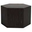 Limari Home Newmont Hexagonal Modern MDF Wood End Table in Dark Gray Finish