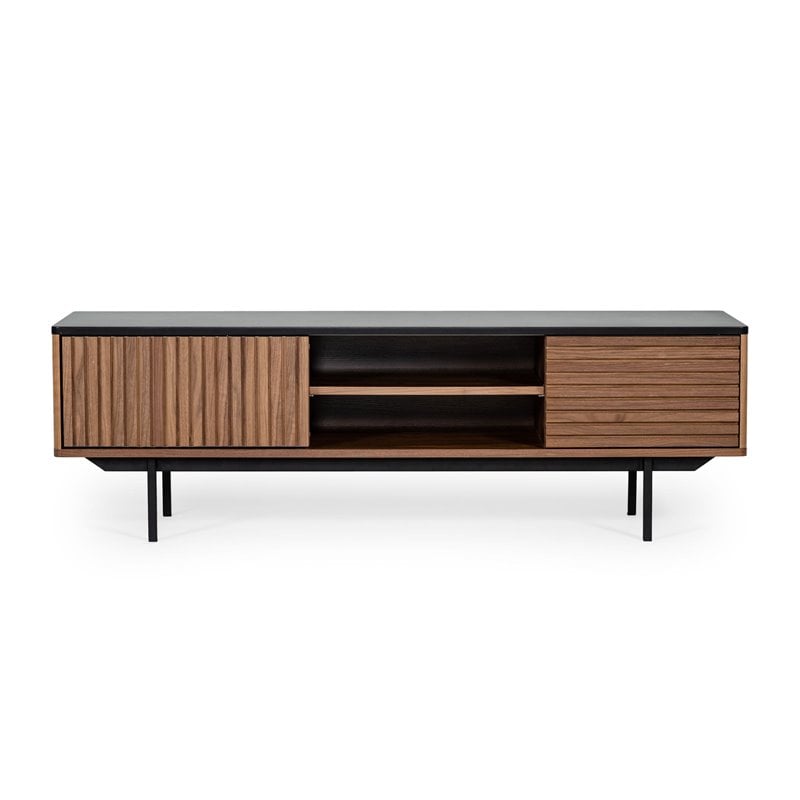 Limari Home Maggie Modern Wood Veneer TV Stand for TVs up to 63