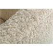 Limari Home Altura Modern Metal & Faux Fur Lounge Chair in Cream/Gold Finish