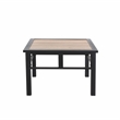 Patio Festival Metal Outdoor Side Table in Brown/Black Finish