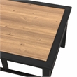 Patio Festival Metal Outdoor Side Table in Brown/Black Finish