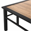 Patio Festival Metal Outdoor Side Table in Brown/Black Finish