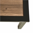 Patio Festival Outdoor Metal Side Table in Brown/Black Finish