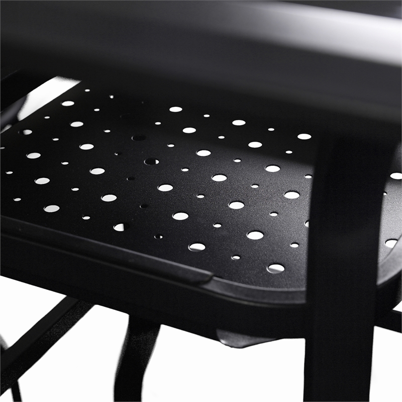 Patio Festival Metal 11-Piece Outdoor Dining Set in Beige/Brown