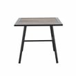 Patio Festival Metal Outdoor Side Table in Brown/Espresso Finish