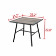 Patio Festival Metal Outdoor Side Table in Brown/Espresso Finish
