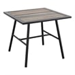 Patio Festival Metal Outdoor Side Table in Brown/Espresso Finish