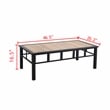 Patio Festival Metal Outdoor Coffee Table in Brown/Black Finish