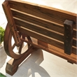Patio Festival Outdoor Adirondack Solid Wood Bench in Natural Color