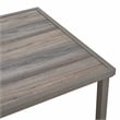 Patio Festival Square Gray Outdoor Metal Dining Table