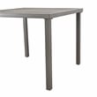 Patio Festival Square Gray Outdoor Metal Dining Table
