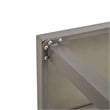 Patio Festival Square Gray Outdoor Metal Dining Table