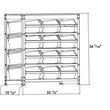 King's Rack 4-Tier Metal Organizer Shelving Rack with 8 Bins in Gray