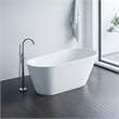 KBV 59'' x 31'' Freestanding Soaking Acrylic Bathtub GTBT0008