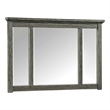Intercon Furniture Oak Park Bedroom Wood Dresser Mirror in Pewter