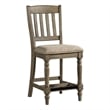 Intercon Furniture Balboa Park Wood Slat Back Stool in Oak (Set of 2)