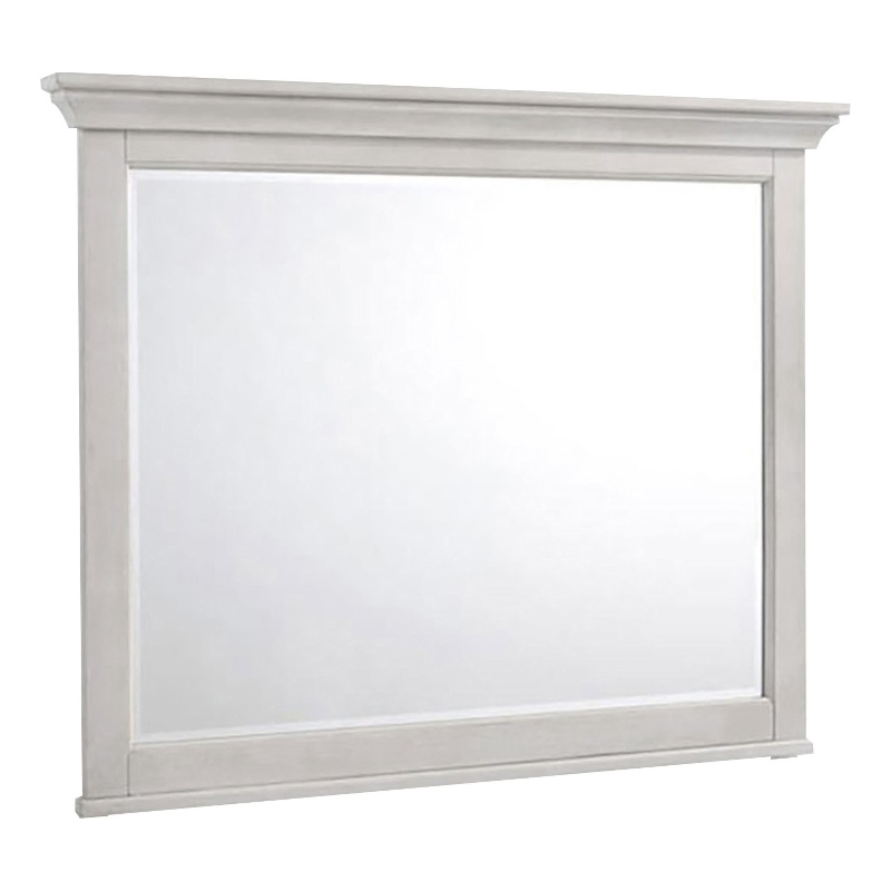 Intercon Furniture San Mateo Bedroom Wood Landscape Mirror in White