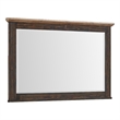 Intercon Furniture Transitions Bedroom Transitional Wood Mirror in Driftwood