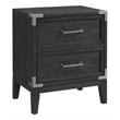 Intercon Furniture Laguna Bedroom 2-Drawer Wood Nightstand in Black