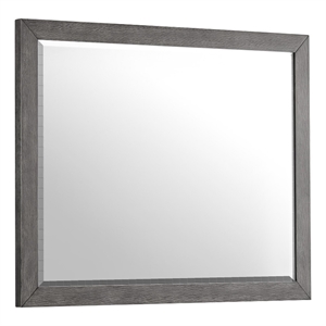 Intercon Furniture Portia Bedroom Transitional Wood Dresser Mirror in Gray