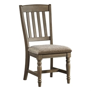 Intercon Furniture Balboa Park Wood Slat Back Chair in Oak (Set of 2)