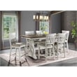 Intercon Furniture Drake Wood Counter Height Stool in White/Oak (Set of 2)