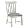 Intercon Furniture Drake Wood Slat Back Chair in White/Oak (Set of 2)