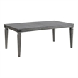 Intercon Furniture Foundry Transitional Wood Leaf Table in Pewter
