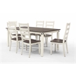 Intercon Furniture Glennwood Farmhouse Wood Dining Table in White/Charcoal