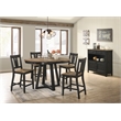 Intercon Furniture Harper Transitional Wood Splat Back Stool in Brown (Set of 2)