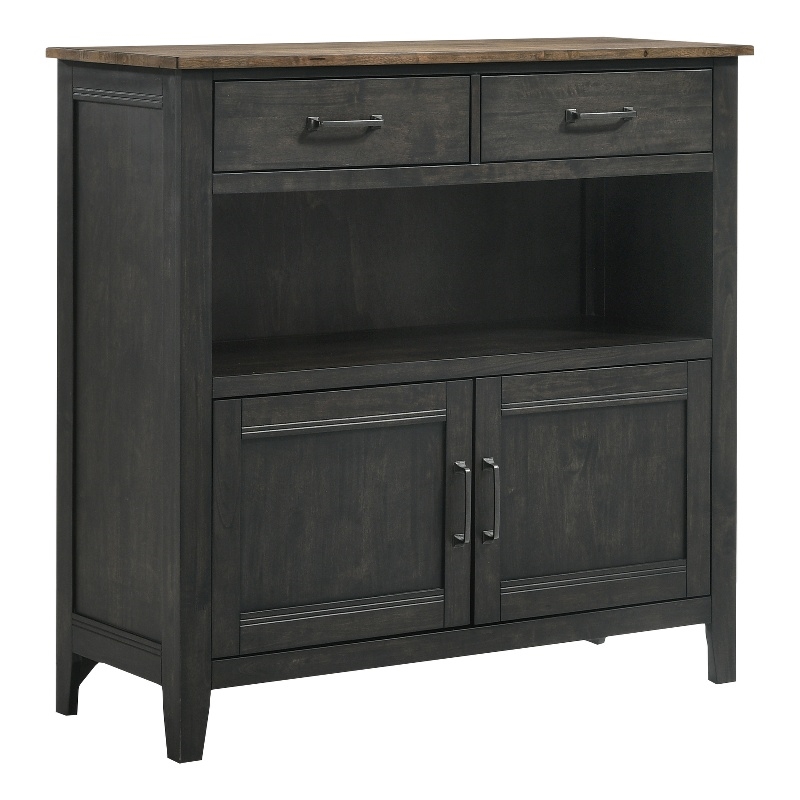 Intercon Furniture Harper Transitional Wood Sideboard in Brown/Pecan
