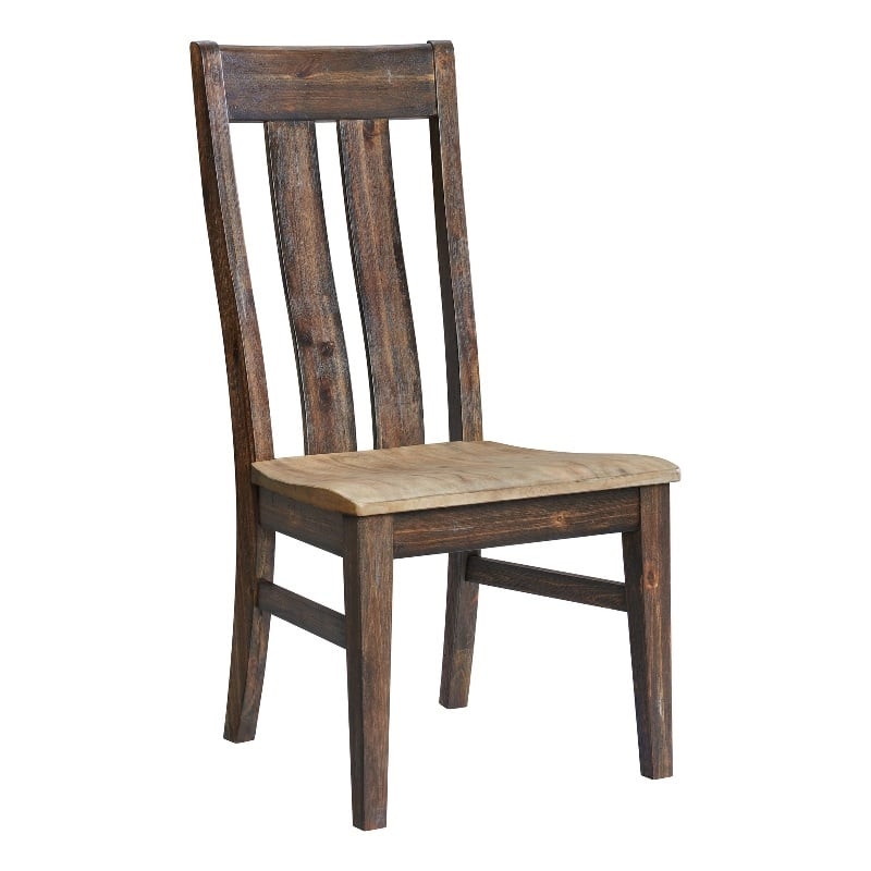 Intercon Furniture Transitions Dining Wood Side Chair in Driftwood (Set of 2)